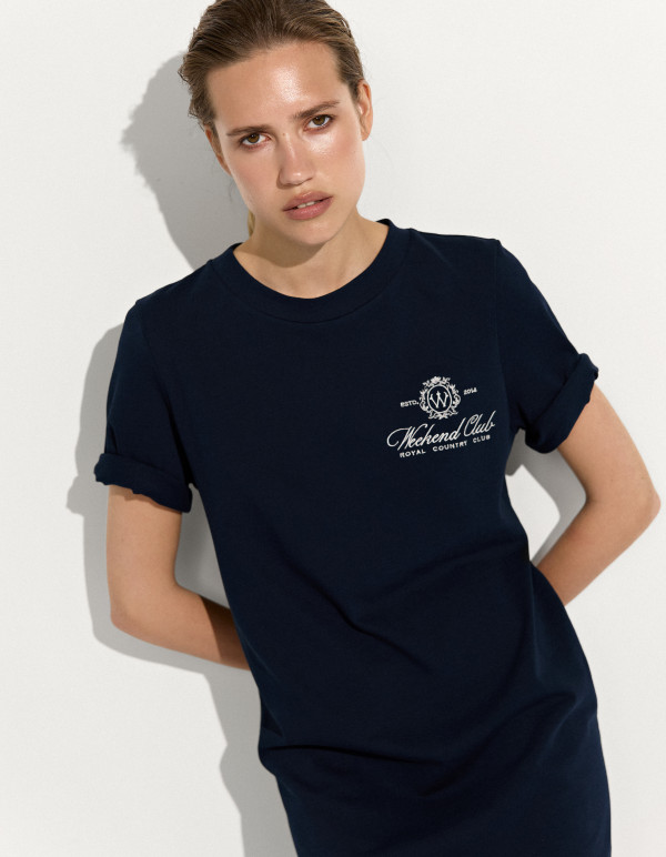 Сукня-футболка WEEKEND CLUB / Navy Blue