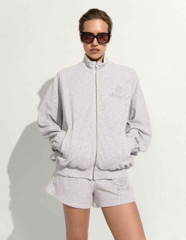 ШОРТИ WEEKEND CLUB ВЕЛЮРОВІ / Soft Grey Velour