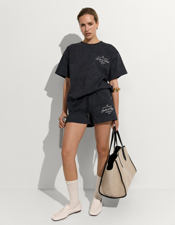 ФУТБОЛКА JARDIN DU VILLAGE / Washed Black