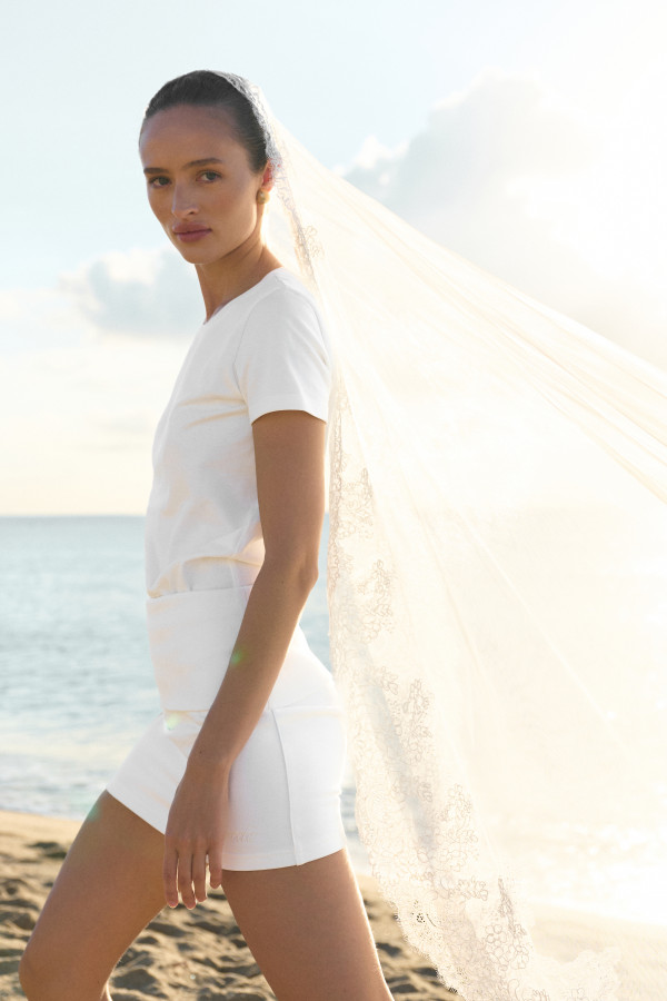 СПІДНИЦЯ BRIDAL З ВІДВОРОТНИМ ПОЯСОМ | MILK