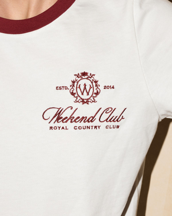 Лонгслів WEEKEND CLUB Milk Bordeaux