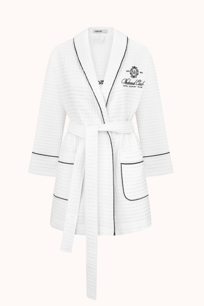 ХАЛАТ WAFFLE | WHITE / BLACK