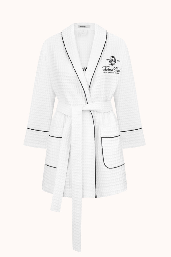 ХАЛАТ WAFFLE | WHITE / BLACK