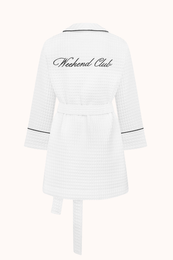 ХАЛАТ WAFFLE | WHITE / BLACK
