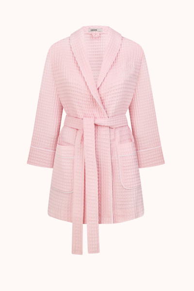ХАЛАТ WAFFLE | PINK / WHITE