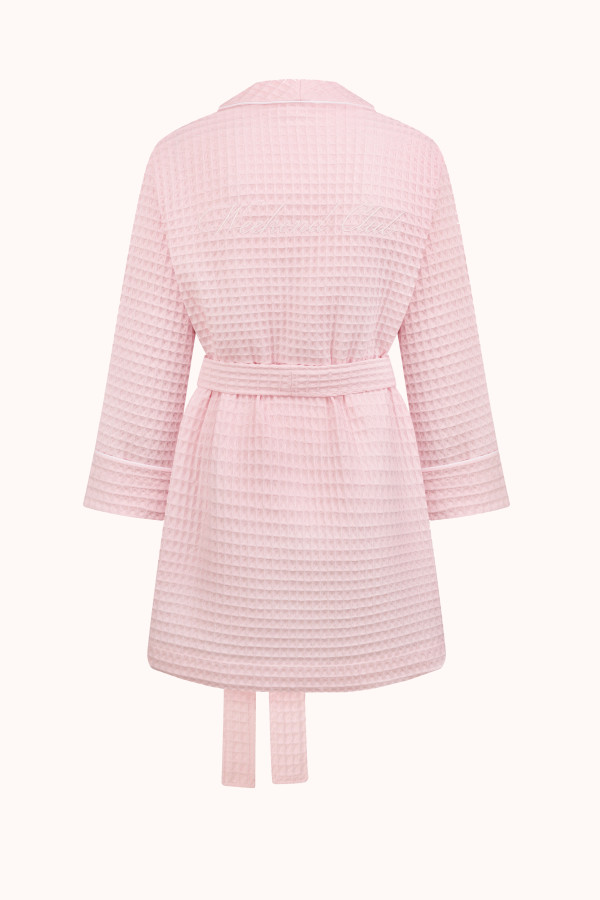 ХАЛАТ WAFFLE | PINK / WHITE