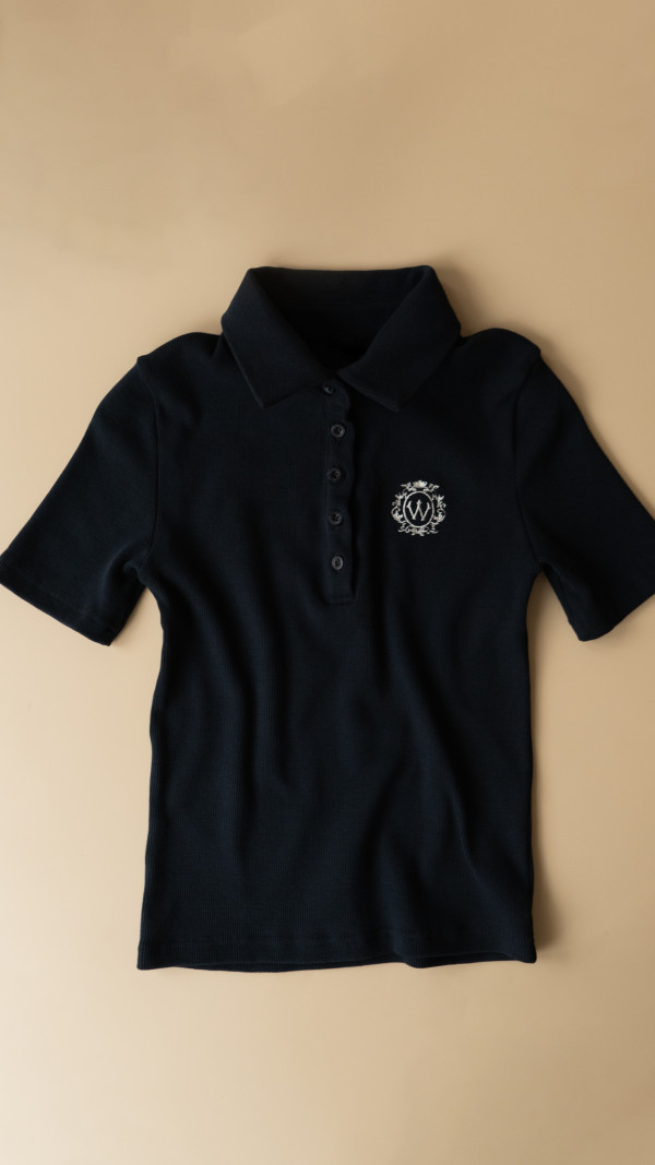 ПОЛО У РУБЧИК | NAVY BLUE / MILK