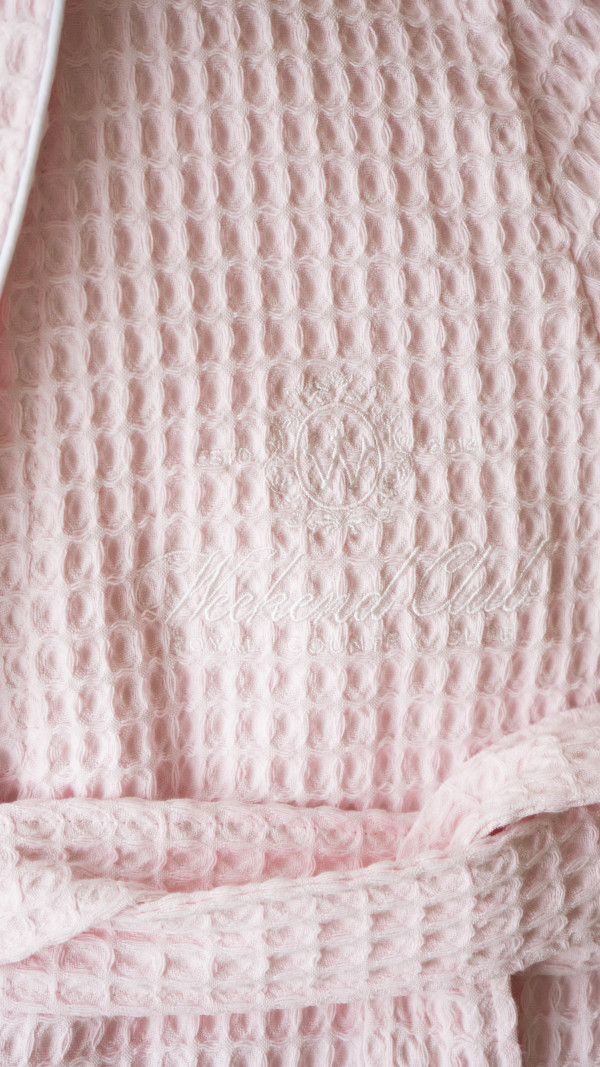 ХАЛАТ WAFFLE | PINK / WHITE