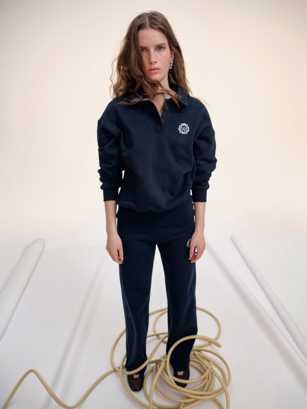 ПОЛО НА ҐУДЗИКАХ | NAVY BLUE / MILK