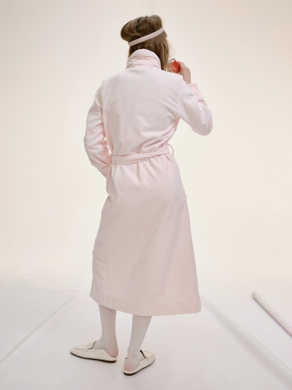 ХАЛАТ WEEKEND CLUB | PINK / WHITE