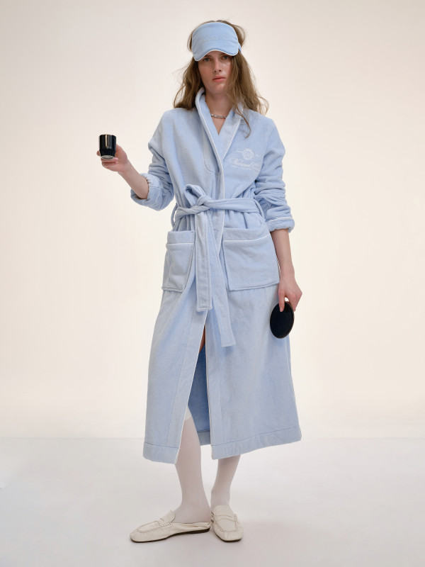 ХАЛАТ WEEKEND CLUB |  BLUE / WHITE