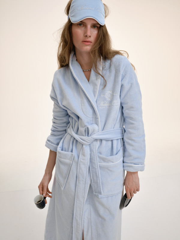 ХАЛАТ WEEKEND CLUB |  BLUE / WHITE