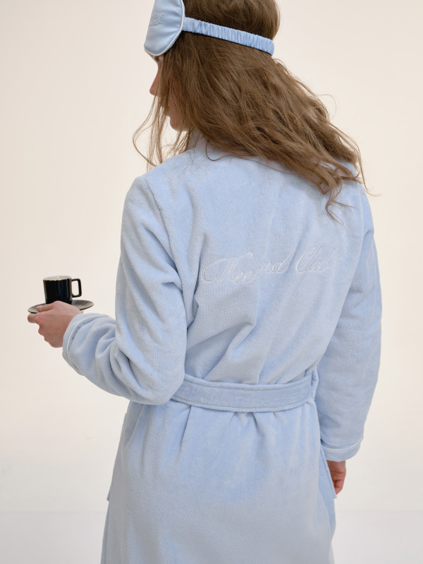 ХАЛАТ WEEKEND CLUB |  BLUE / WHITE