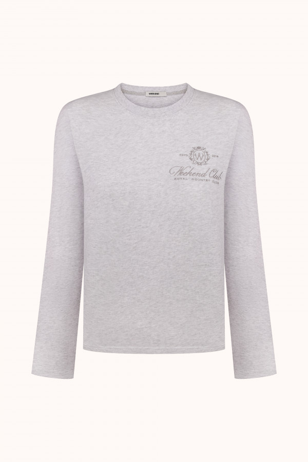Лонгслів WEEKEND CLUB Light Heather Grey