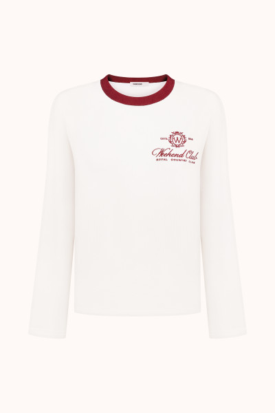 Лонгслів WEEKEND CLUB Milk Bordeaux