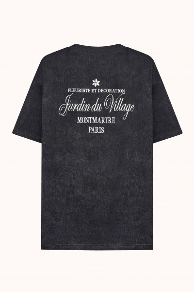 ФУТБОЛКА JARDIN DU VILLAGE / Washed Black