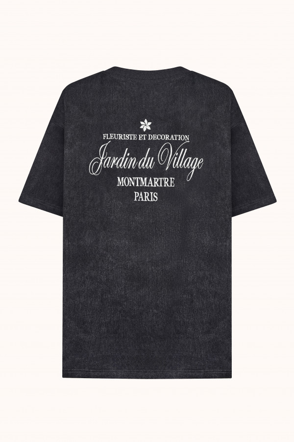ФУТБОЛКА JARDIN DU VILLAGE / Washed Black