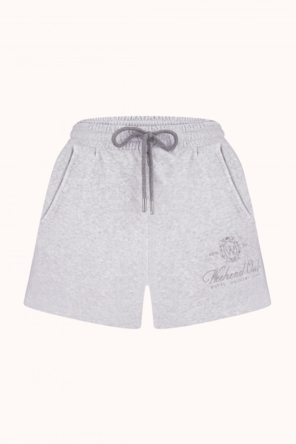 ШОРТИ WEEKEND CLUB ВЕЛЮРОВІ / Soft Grey Velour