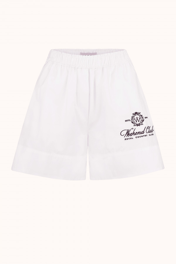  Шорти WEEKEND CLUB Бавовняні White / Navy Blue