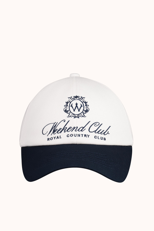 КЕПКА WEEKEND CLUB | MILK / NAVY BLUE