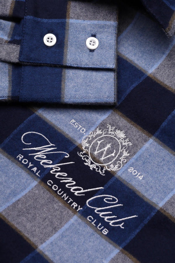 Сорочка WEEKEND CLUB Checked Navy Blue