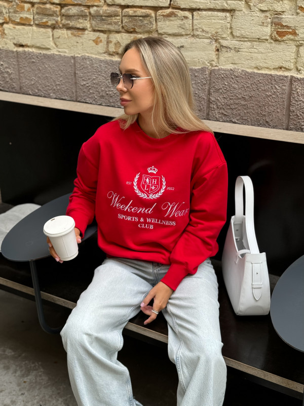 СВІТШОТ WEEKEND WEAR Red