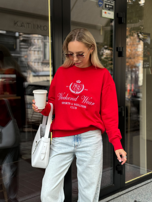 СВІТШОТ WEEKEND WEAR Red