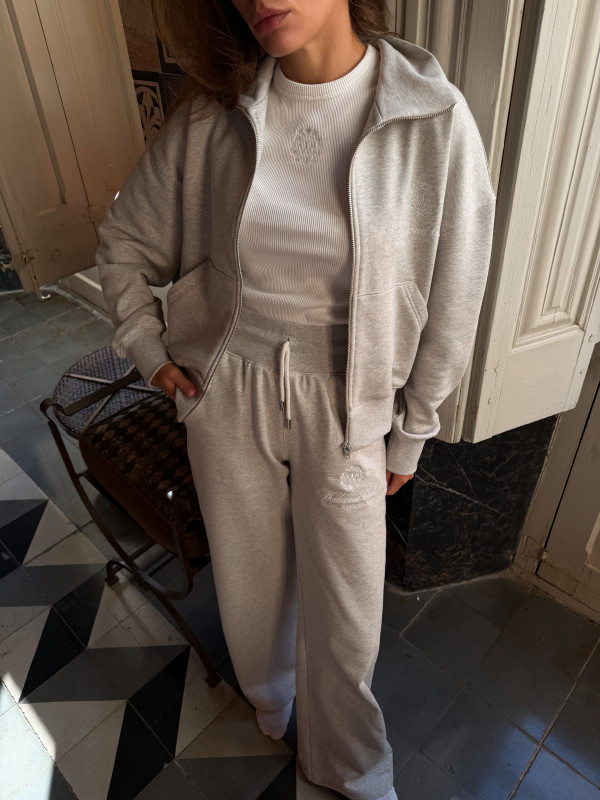 ФУТБОЛКА З КОНТРАСТНИМ КАНТОМ | OATMEAL HEATHER / MILK