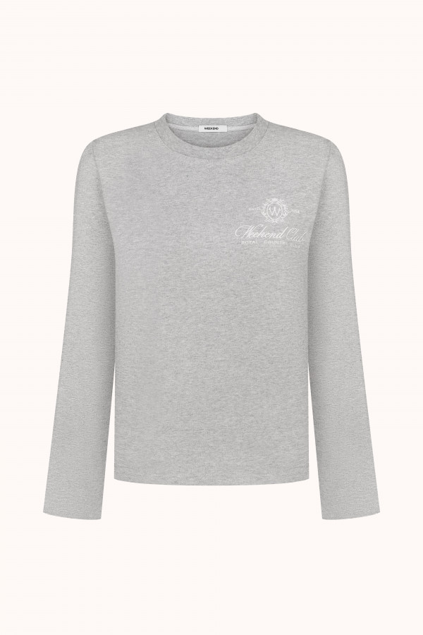 Лонгслів WEEKEND CLUB Medium Heather Grey