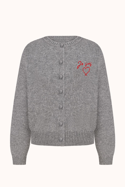 КАРДИГАН / “Je suis.” | GREY / RED