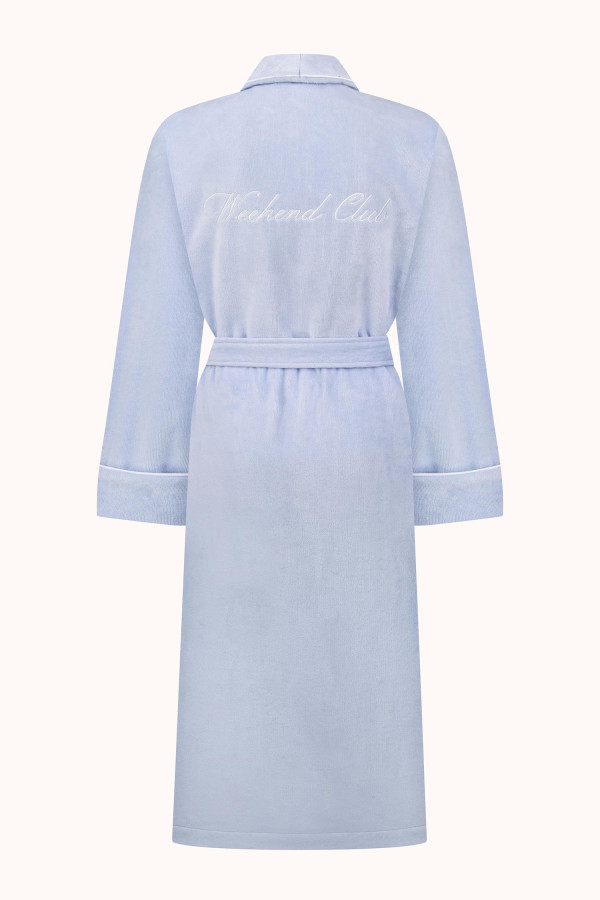 ХАЛАТ WEEKEND CLUB |  BLUE / WHITE