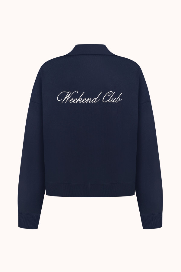 ПОЛО НА ҐУДЗИКАХ | NAVY BLUE / MILK