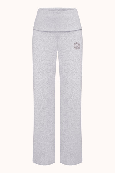 БРЮКИ З ВІДВОРОТНИМ ПОЯСОМ | LIGHT HEATHER GREY / GREY