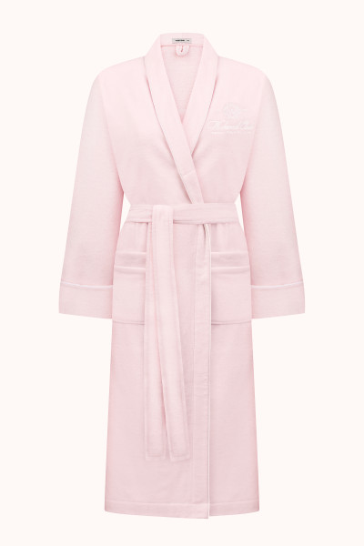 ХАЛАТ WEEKEND CLUB | PINK / WHITE