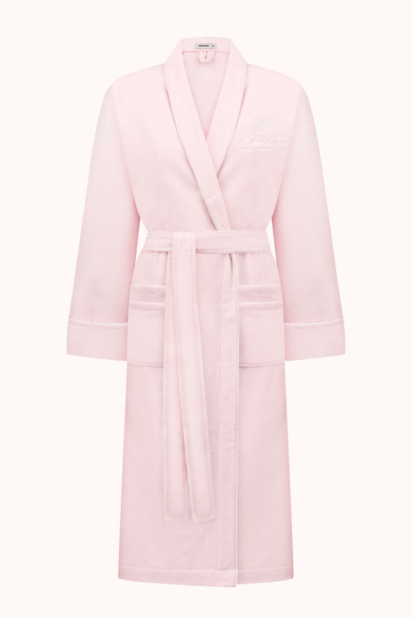 ХАЛАТ WEEKEND CLUB | PINK / WHITE