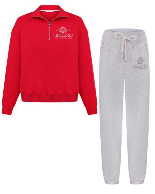 Сет WEEKEND CLUB: Red Polo + Grey Joggers