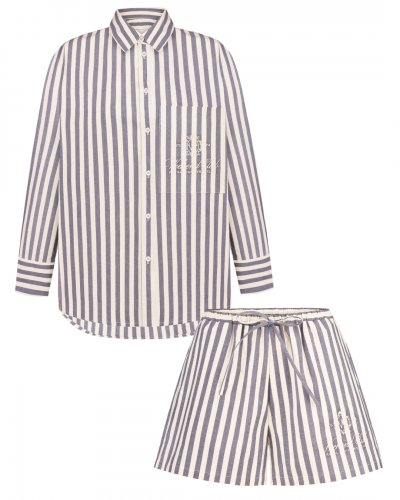 Комплект WEEKEND CLUB Cream–Navy Stripe