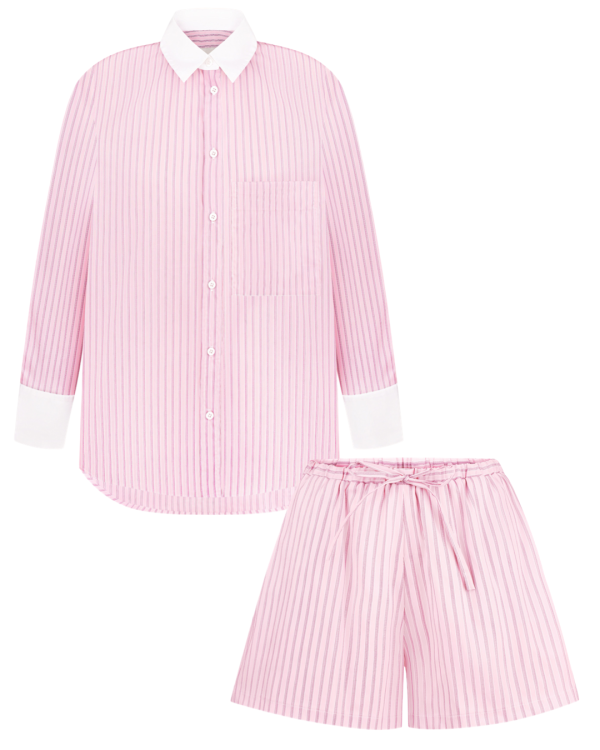 КОСТЮМ COTTON WEEKEND CLUB| Pink / White