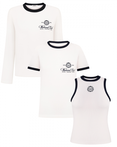 Сет WEEKEND CLUB Milk & Navy Blue Trio