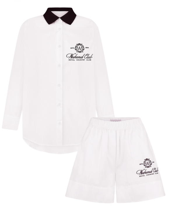 Костюм WEEKEND CLUB White & Navy Blue