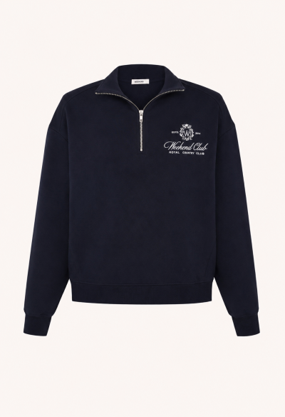 СВІТШОТ ПОЛО SLIM|  NAVY BLUE / MILK 