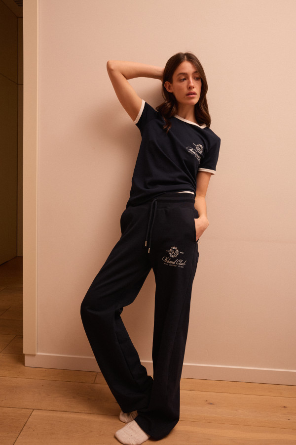 ЗІП ХУДІ WEEKEND CLUB Navy Stand Collar FW’26  