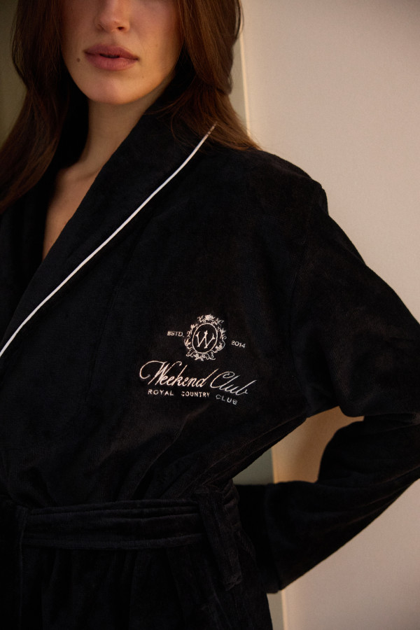 ХАЛАТ WEEKEND CLUB Black