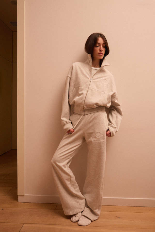 ДАБЛ ЗІП УТЕПЛЕНИЙ | OATMEAL HEATHER / MILK