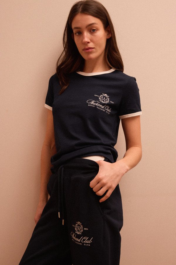 ФУТБОЛКА WEEKEND CLUB Navy & Milk FW ’26