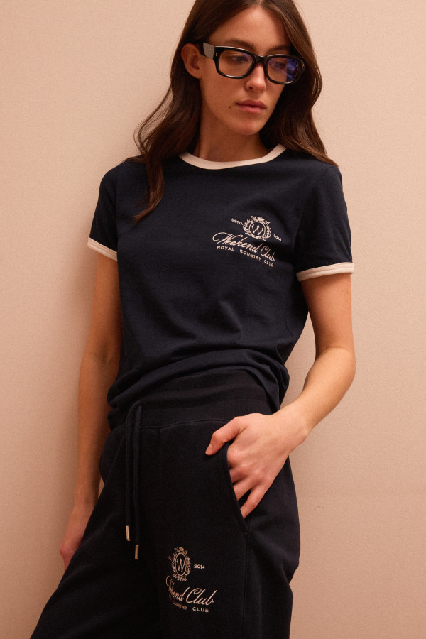 ФУТБОЛКА WEEKEND CLUB Navy & Milk FW ’26