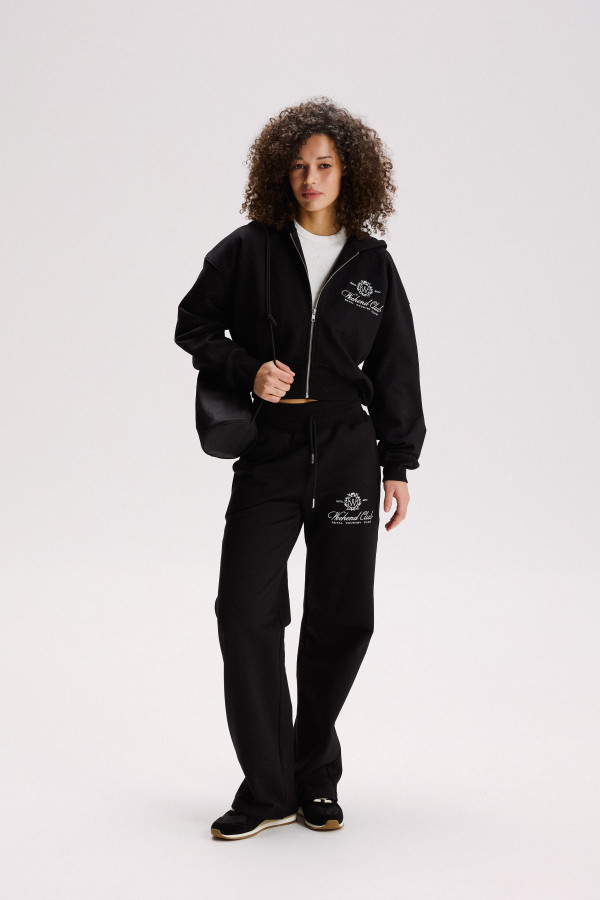 ЗІП ХУДІ УТЕПЛЕНЕ ВКОРОЧЕНЕ WEEKEND CLUB Black