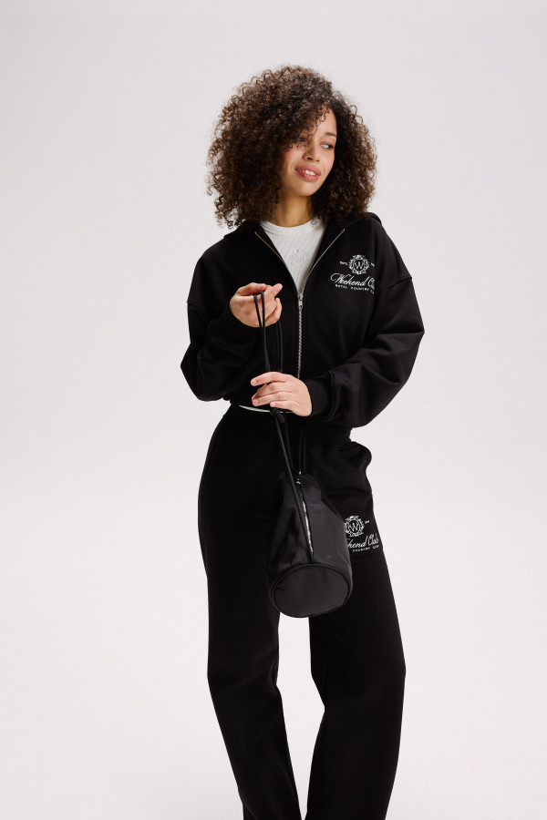 ЗІП ХУДІ УТЕПЛЕНЕ ВКОРОЧЕНЕ WEEKEND CLUB Black