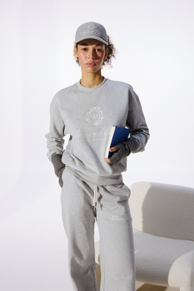 СВІТШОТ УТЕПЛЕНИЙ WEEKEND CLUB Mid Heather Grey