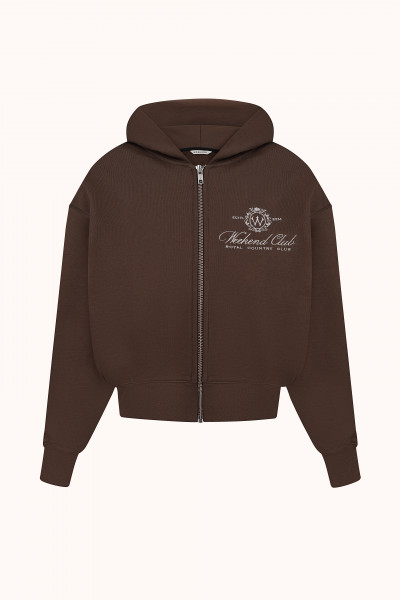 ЗІП ХУДІ ВКОРОЧЕНЕ WEEKEND CLUB Brown